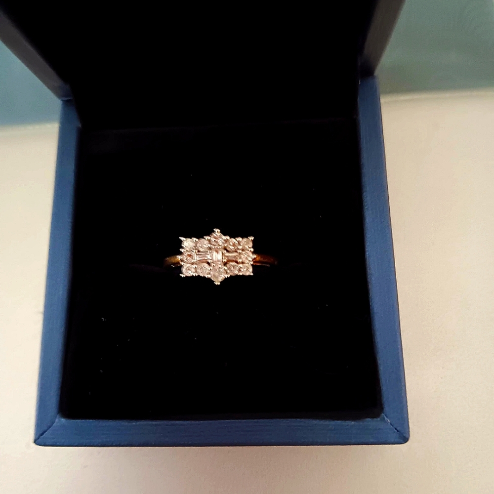 Sale!! .5 carat new diamond cluster ring